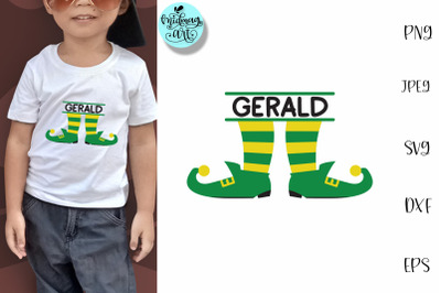 Leprechaun shoes monogram svg&2C; St. Patrick&amp;&23;039;s day svg