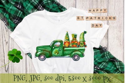 St Patrick Gnome. St Patrick Truck. Sublimation