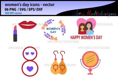 women&#039;s day icons