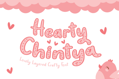 Hearty Chintya - Layered Crafty Font