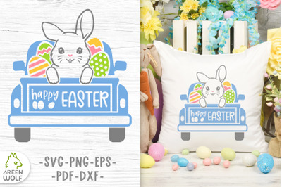 Easter truck svg Easter bunny svg file Easter sublimation design png