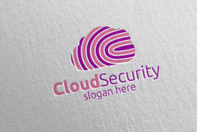 Digital Cloud Security Logo 3