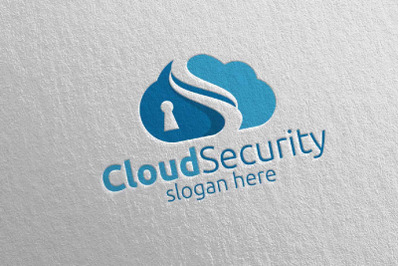 Digital Cloud Security Logo 4