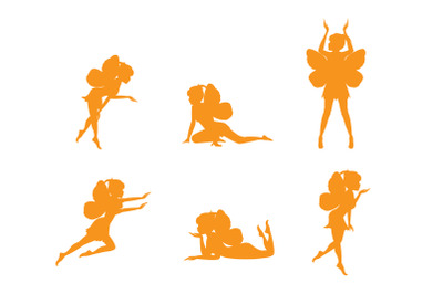 cute fairy silhouette collection