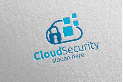 Digital Cloud Security Logo 7