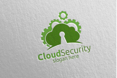 Digital Cloud Security Logo 8