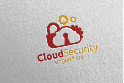 Digital Cloud Security Logo 9