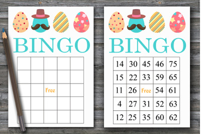 Easter bingo game,Happy Easter bingo card