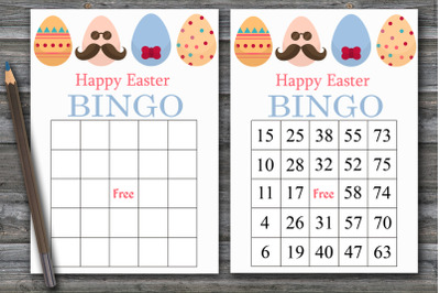 Easter bingo game,Happy Easter bingo card