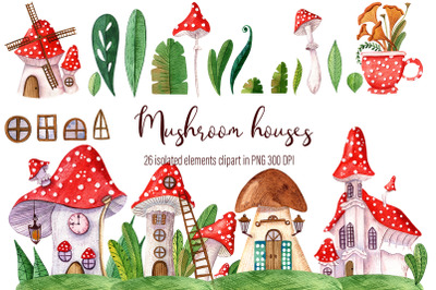 Fairy houses, small Mushroom houses