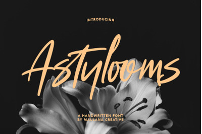 Astylooms Handwritten Brush Font