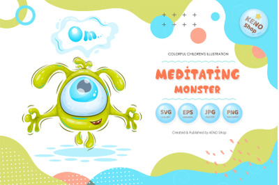 Meditating monster