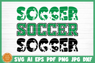 Soccer Word SVG Cut File