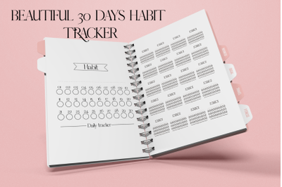 Habit Tracker Sticker&2C; Habit Tracker Bullet Journal