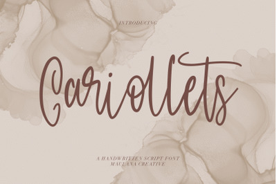 Cariollets Handwritten Script Font