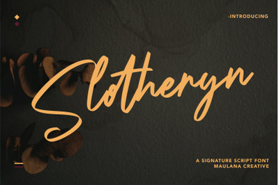 Slotheryn Signature Script Font