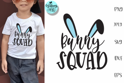 Bunny squad svg, easter svg