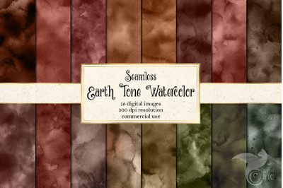 Earth Tone Watercolor Textures
