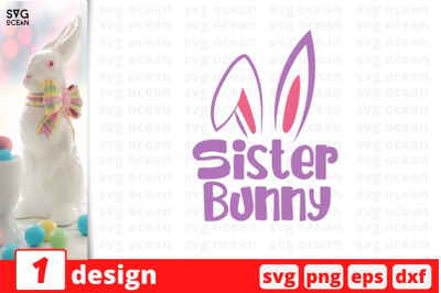 Sister Bunny SVG Cut File