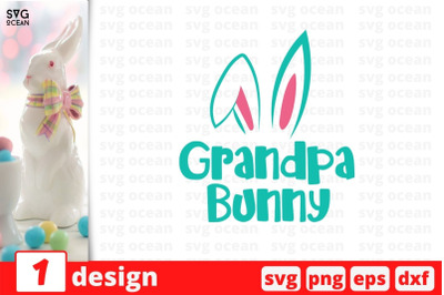 Grandpa Bunny SVG Cut File