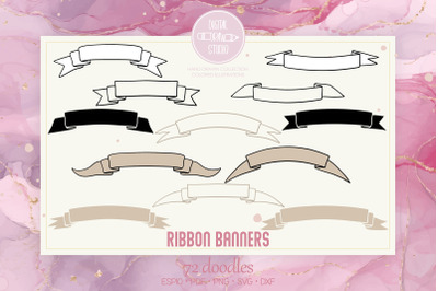 Ribbon Banners | Hand Drawn Decorative Elements | Scroll