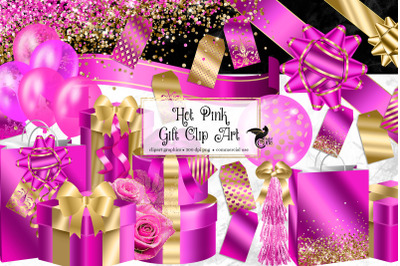 Hot Pink Gift Clipart