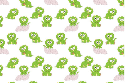 cute dinosaur cartoon pattern