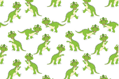 cute dinosaur cartoon pattern