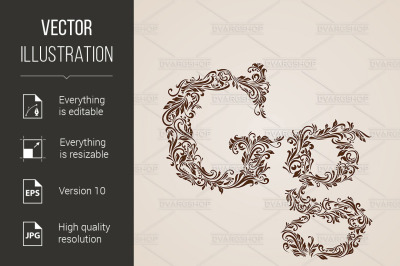 Decorated letter g