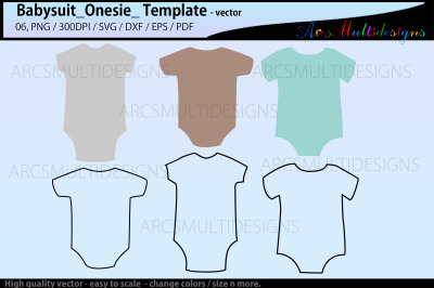 Babysuit template / Onesie template