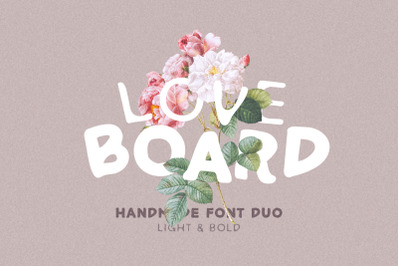 Love Board - Handmade Font