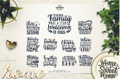 Family Sayings SVG - Family Quotes SVG - Family SVG Bundle&nbsp;