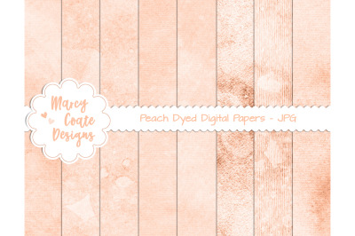 Peach Dyed Journal Papers US Letter Size