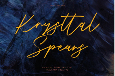 Krysttal Spears Casual Signature Font