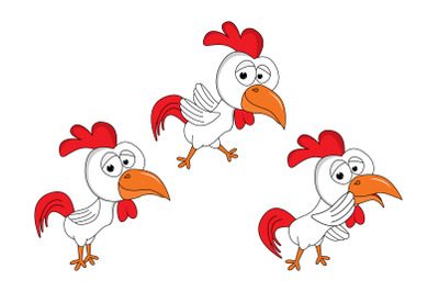 cute rooster animal cartoon