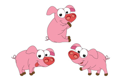 cute pig animal cartoon