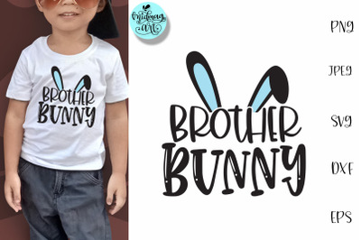 Brother bunny svg&2C; easter svg