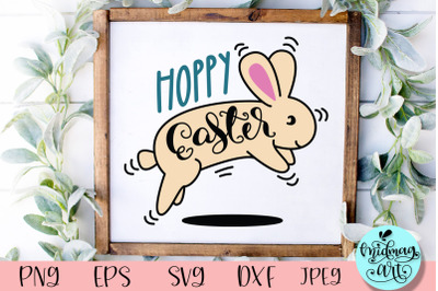 Hoppy easter wood sign svg&2C; easter sign svg