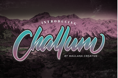 Challum Handwritten Script Font