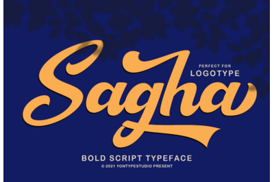 Sagha A Modern Script Typeface
