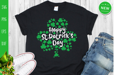 Shamrocks Svg, Happy St. Patrick&#039;s Day Svg