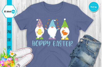 Hoppy Easter Svg, Easter Gnomes Svg