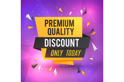 Discount poster template. Vector sale background. Trendy special sale