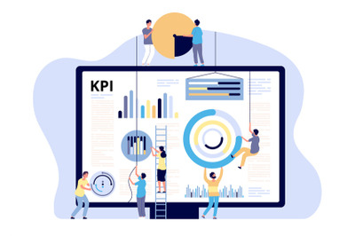 KPI concept. Key performance indicator marketing, business digital met