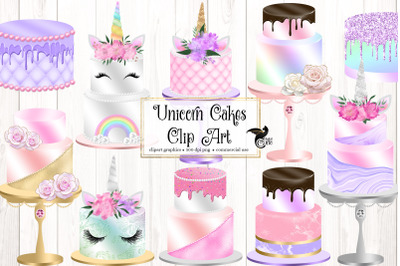 Unicorn Cakes Clipart