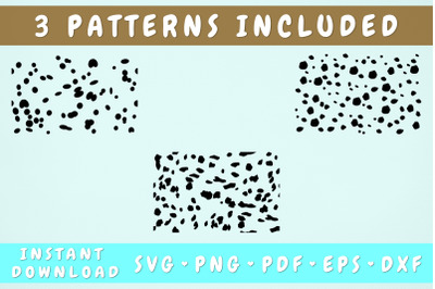 Dalmatian Spots SVG - 3 Patterns Included