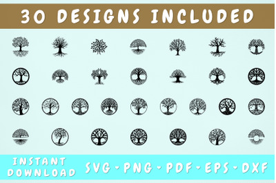 Tree of Life SVG Bundle - 30 Designs