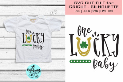 One lucky baby svg, St. Patrick&#039;s day svg