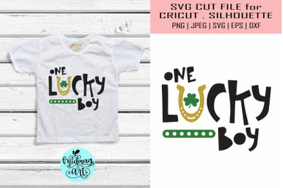 One lucky boy svg, St. Patrick&#039;s day svg