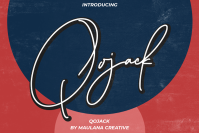 Qojack Signature Brush Font